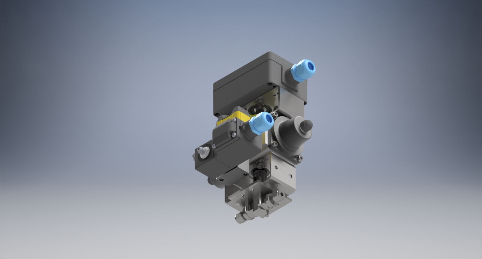 带气动执行器和3-2通阀的2通球阀
